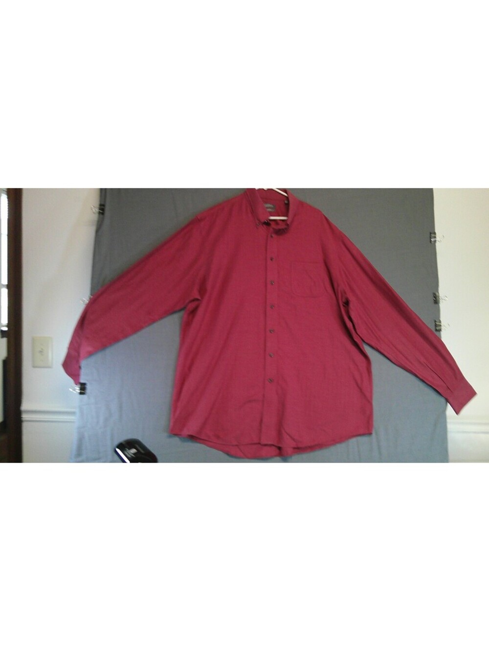 Enro burgundy non-iron dress shirt 2XLT